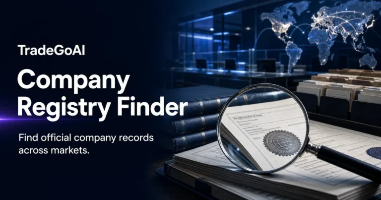 Company Registry Finder for official business record research