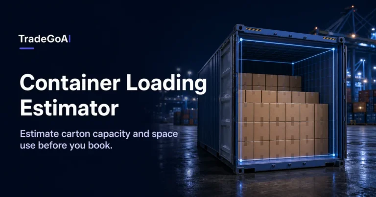 Container Loading Estimator for carton capacity and space utilization planning