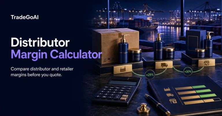 Distributor Margin Calculator for international channel pricing