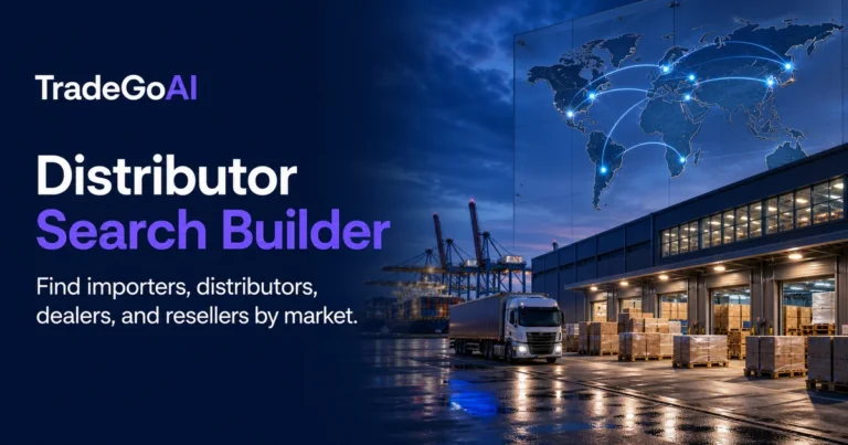 Distributor Search Builder for international channel-partner research