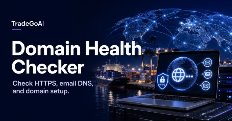 Domain Health Checker for company domain and email DNS review