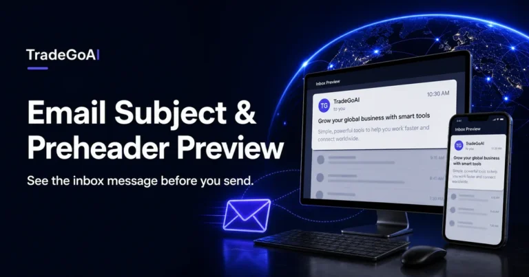 Email Subject & Preheader Preview by TradeGoAI