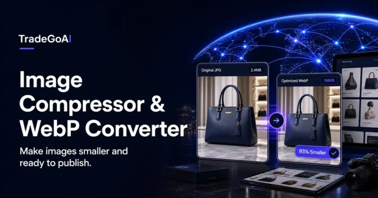 Image Compressor & WebP Converter by TradeGoAI