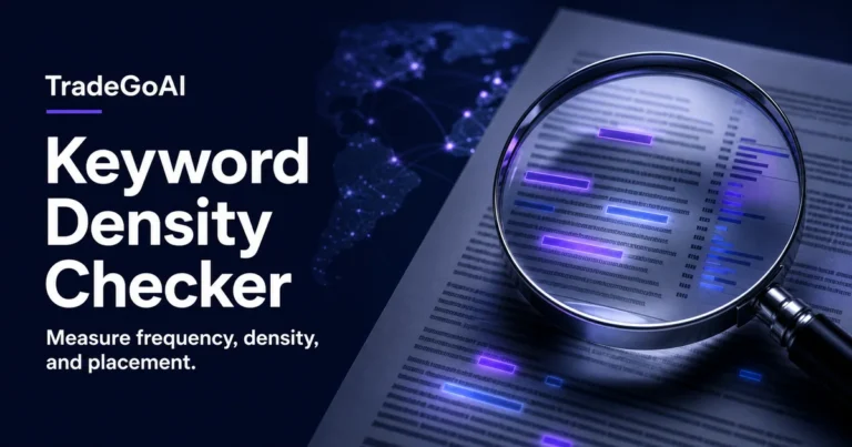 Keyword Density Checker for measuring phrase frequency and placement