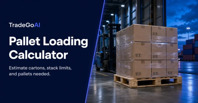 Pallet Loading Calculator for export carton and pallet planning