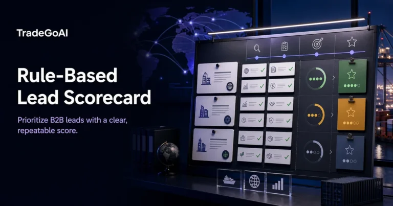 Rule-Based Lead Scorecard for B2B sales prioritization