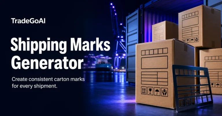 Shipping Marks Generator for export carton labeling