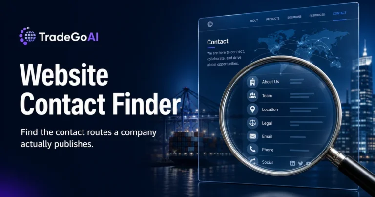 Website Contact Finder - find published company contact routes