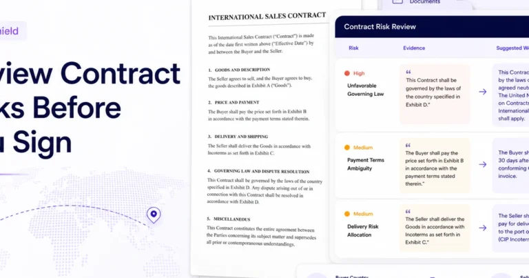 tradeshield contract risk review social