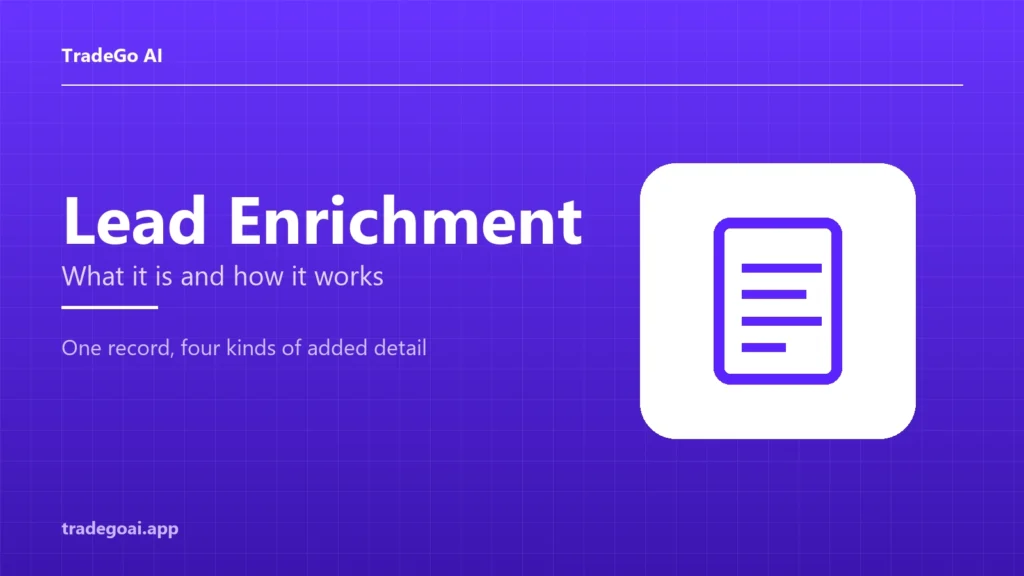 Cover graphic reading Lead Enrichment, what it is and how it works